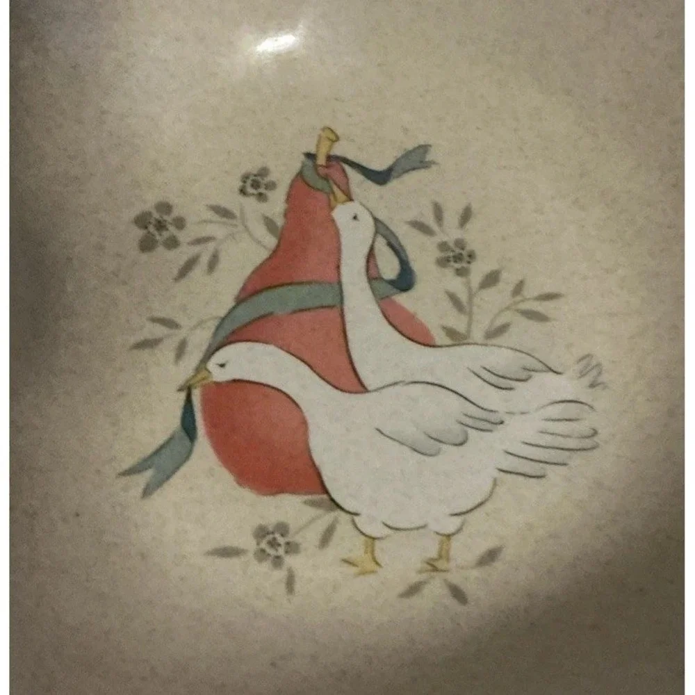 International Stoneware Marmalade Goose Serving Plate 12.25